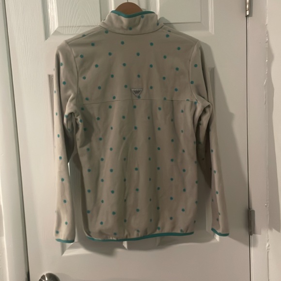 COLUMBIA WOMEN PULL OVER BUTTON UP SWEATER PFG - Picture 6 of 7